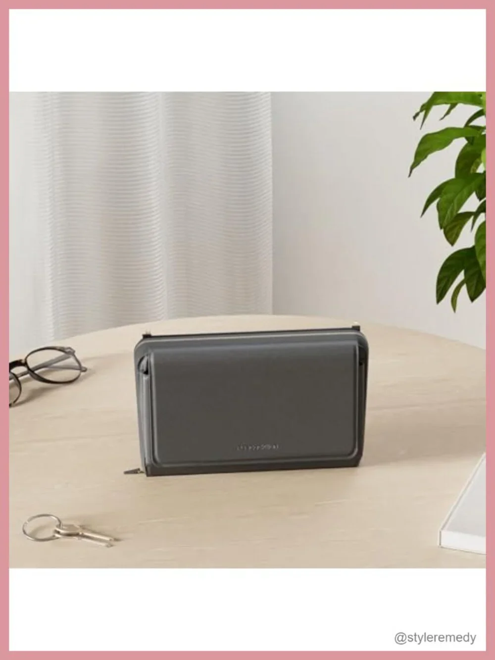 Women's Vegan Leather RFID Crossbody Wristlet Wallet Clutch Purse with Phone
